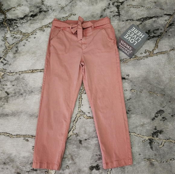 Women's Size 14 Light Washed/Pastel Orange/Pink Jeans . GREAT CONDITION - Picture 10 of 14